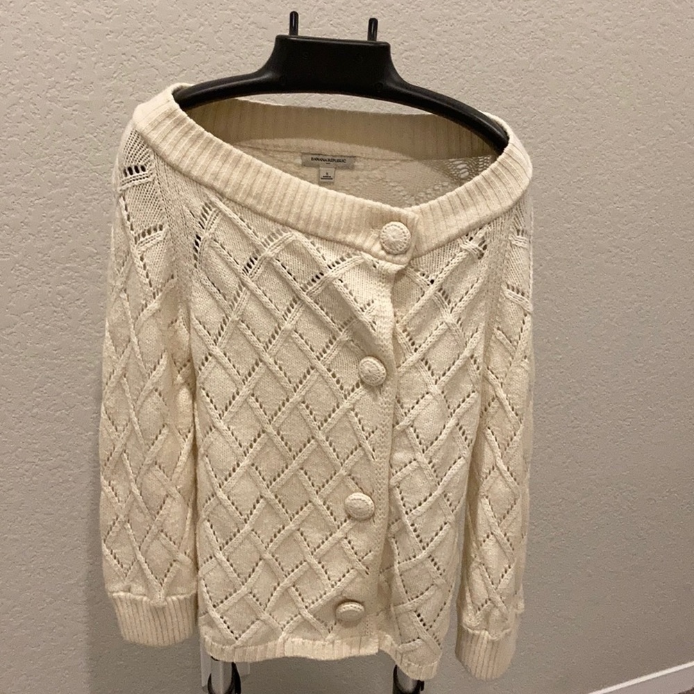 Knit Banana Republic button down sweater.